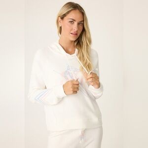 BNWT PJ Salvage Ski Graphic Hoodie & Jogger Set – Cream/White – Women’s Medium